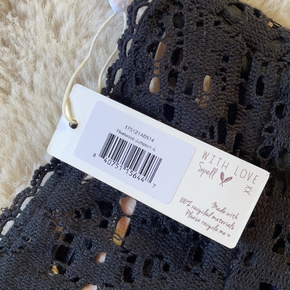 Spell | Black Fleetwood Lace Jumpsuit | L - Picture 12 of 16